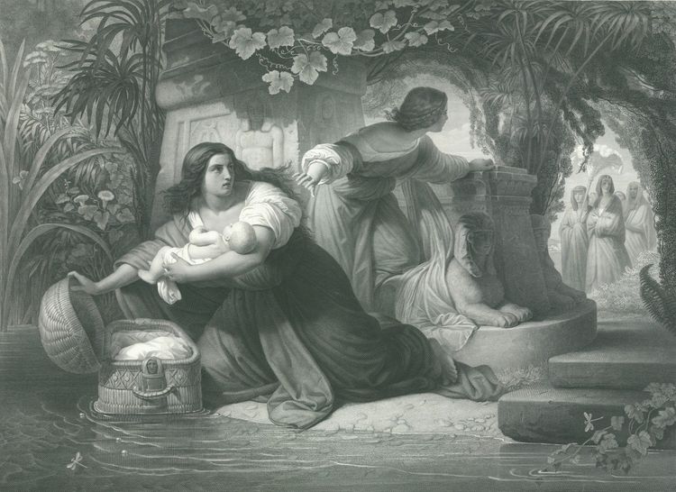 Die Aussetzung Moses (2. Version)