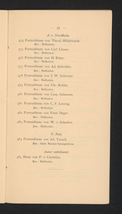 Porträtbüste Christian Köhler