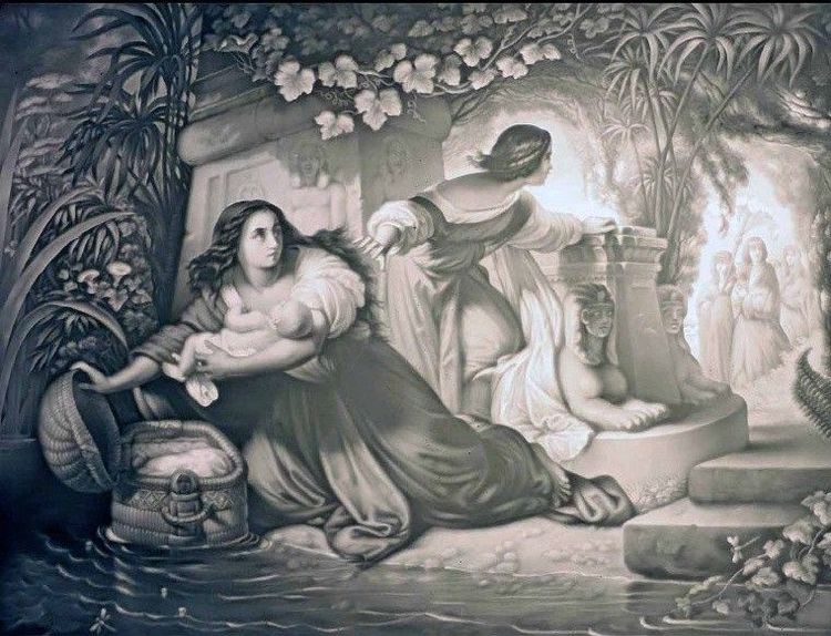 Die Aussetzung Moses (2. Version)